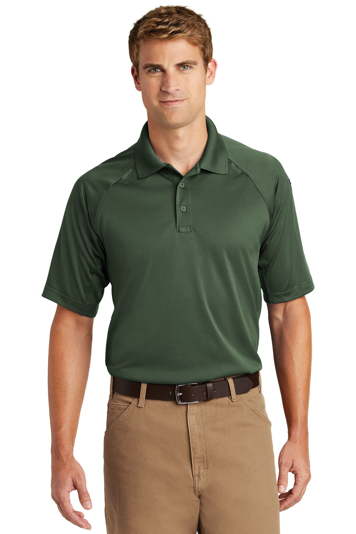 CS410 S/S TACTICAL POLO DARK GREEN
