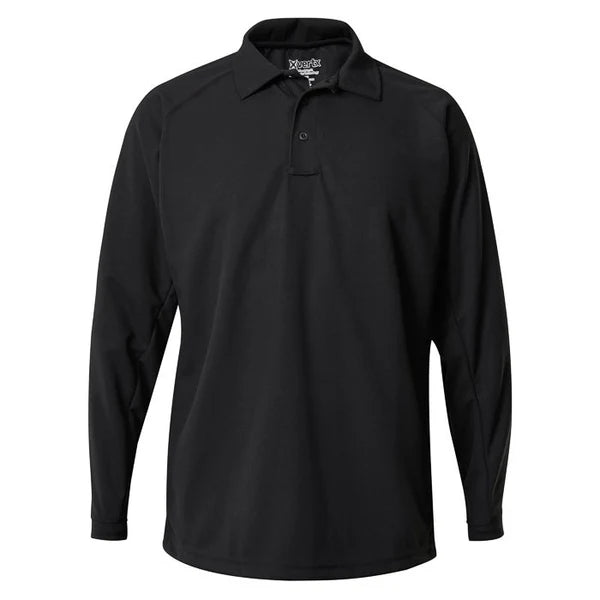 VTX4020P MENS COLDBLACK L/S POLO SHIRT BLACK