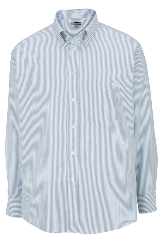 1077 EDWARDS L/S SHIRT BLUE STRIPE