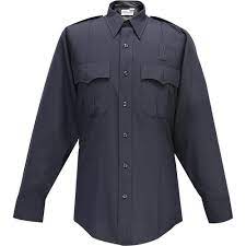 107W84 WOMENS JUSTICE L/S SHIRT LAPD NAVY