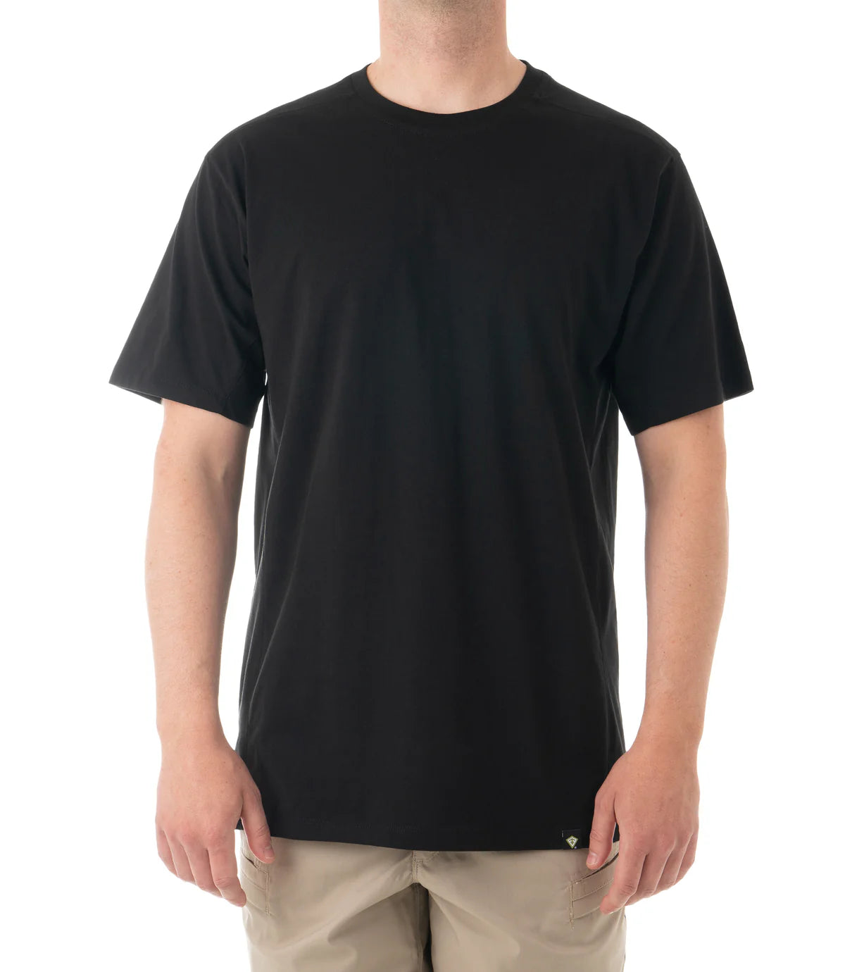 112501 MENS TACTIX COTTON S/S T-SHIRT BLACK