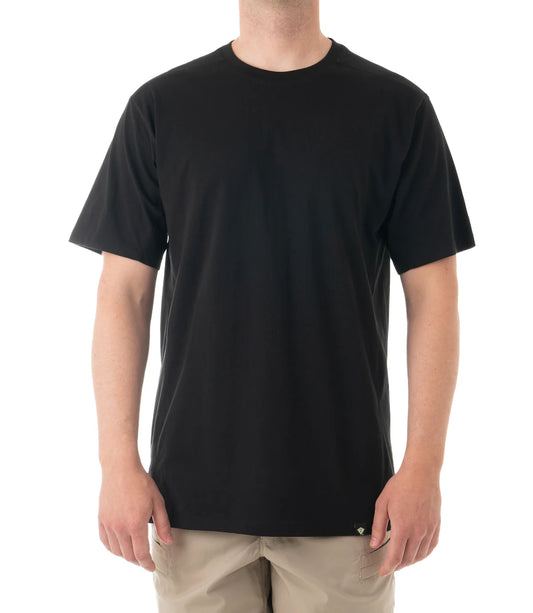 112501 MENS TACTIX COTTON S/S T-SHIRT BLACK