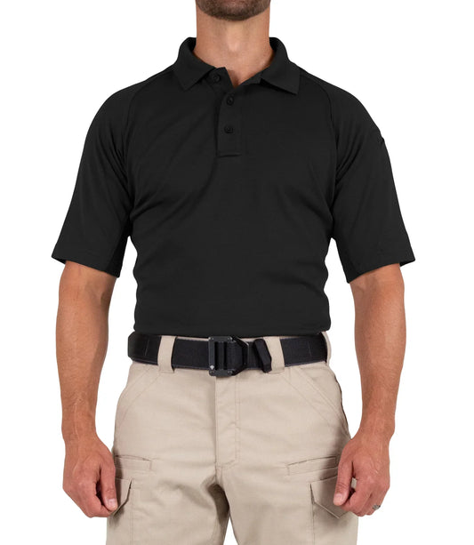 112509 MENS PERFORMANCE S/S POLO BLACK