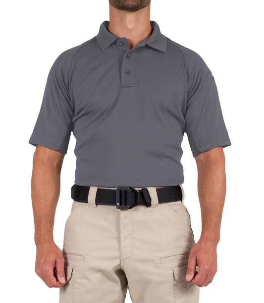 112509 MENS PERFORMANCE S/S POLO WOLF GREY