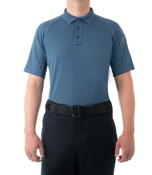 112509 MENS PERFORMANCE S/S POLO FRENCH BLUE