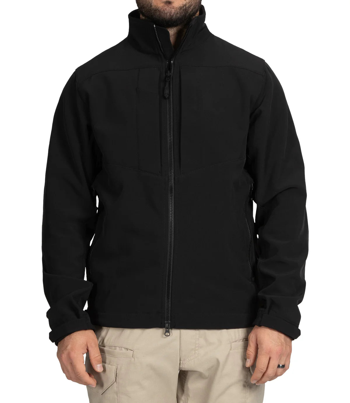 118501 MENS TACTIX SOFTSHELL PARKA BLACK