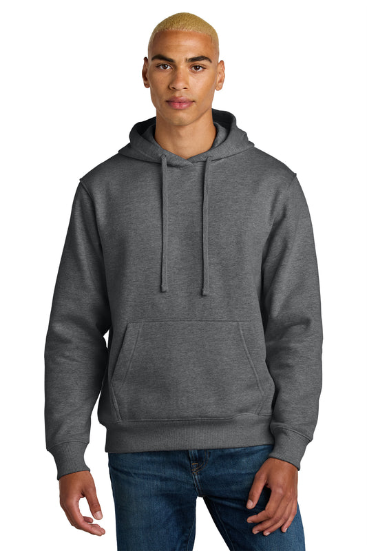 DT6600 DISTRICT V.I.T. SUPER HW FLEECE HOODIE HEATHERED CHARCOAL