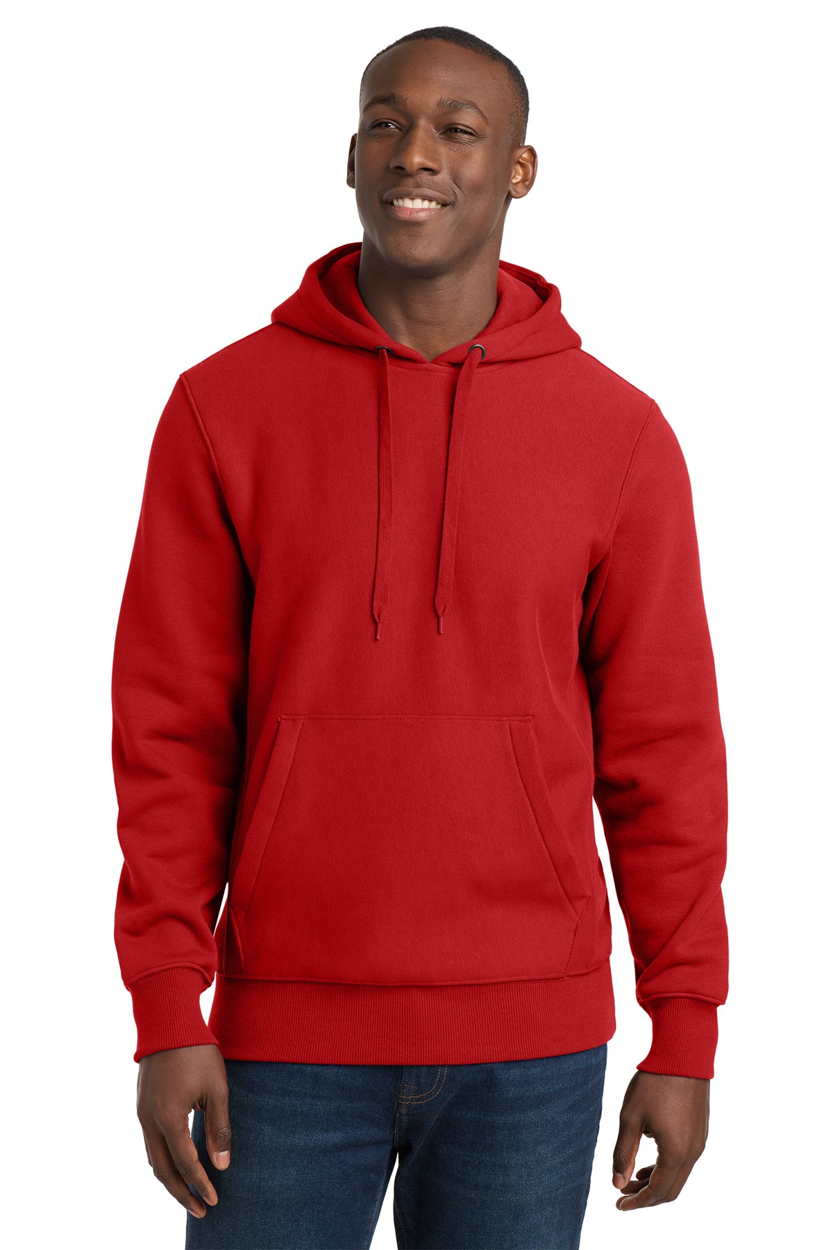 F281 HEAVYWEIGHT HOODED PULLOVER SWEATSHIRT RED