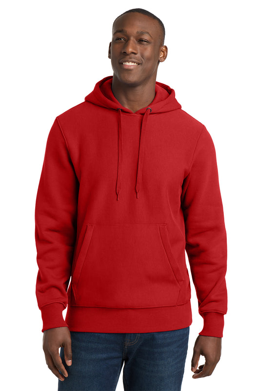 F281 HEAVYWEIGHT HOODED PULLOVER SWEATSHIRT RED