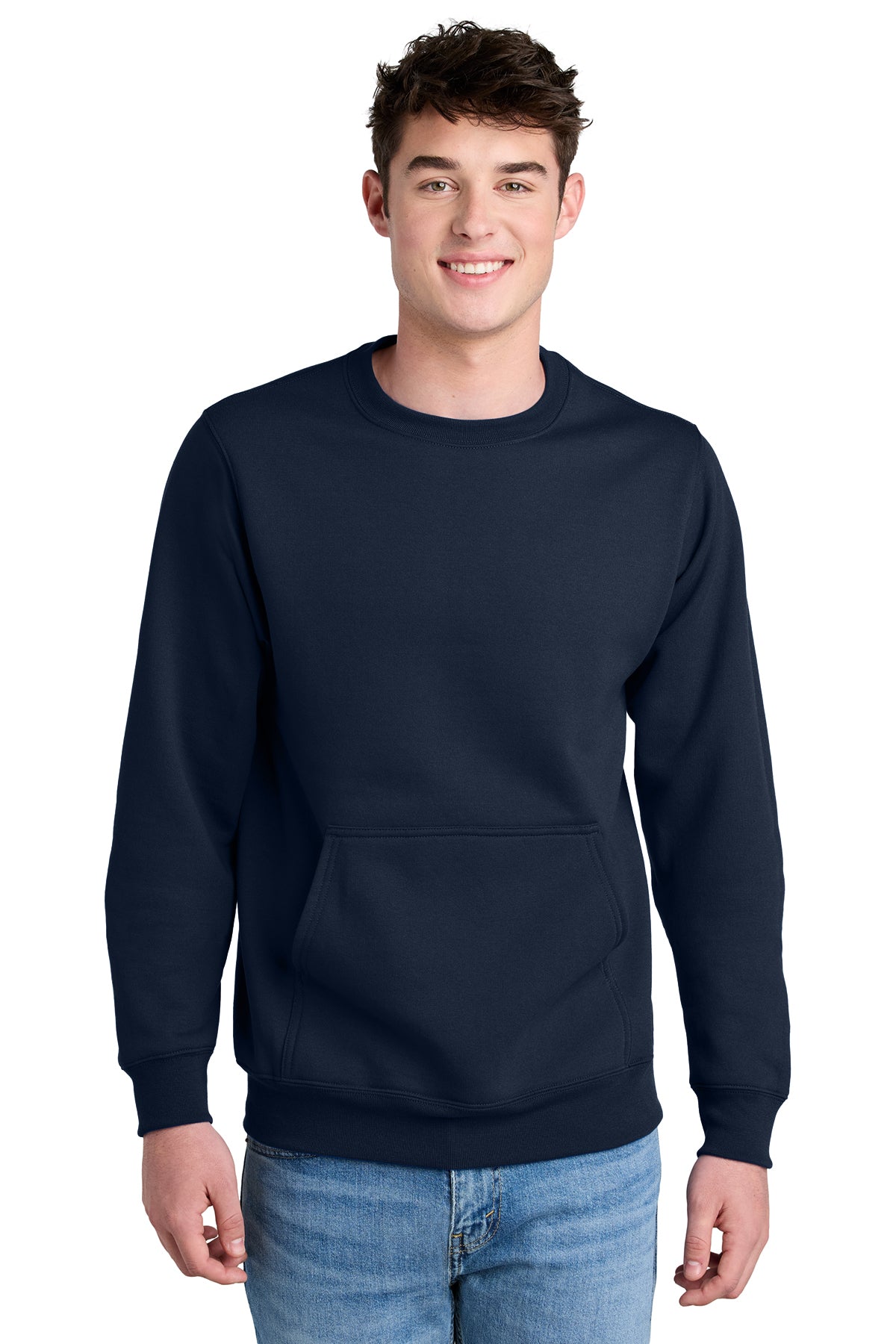PC78PKT CLASSIC CREWNECK POCKET SWEATSHIRT TRUE NAVY