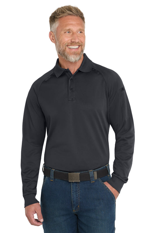 CS410LS L/S TACTICAL POLO CHARCOAL
