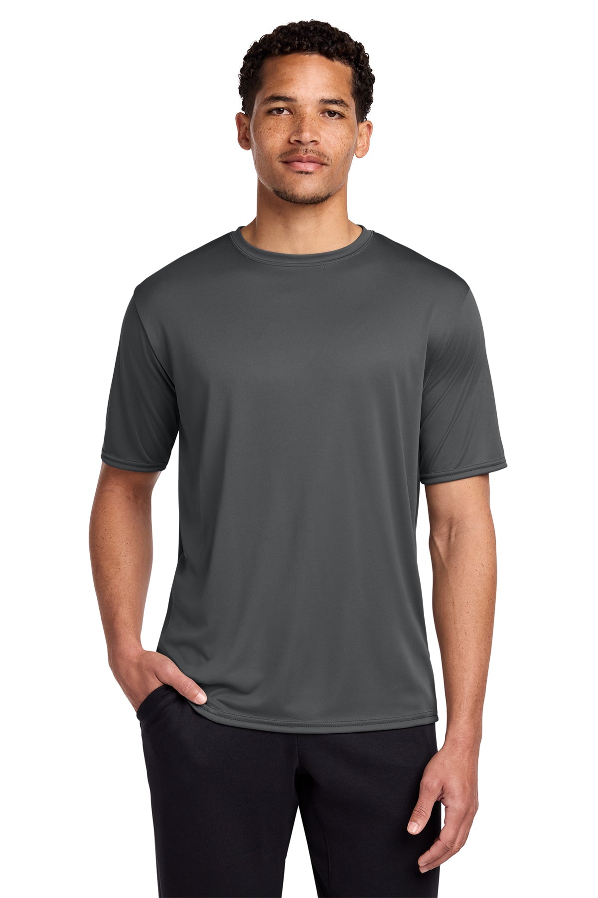 PC380 PORT & CO. PERFORMANCE T-SHIRT CHARCOAL