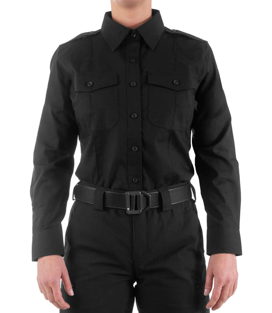 121011 WOMENS V2 PRO DUTY L/S SHIRT BLACK
