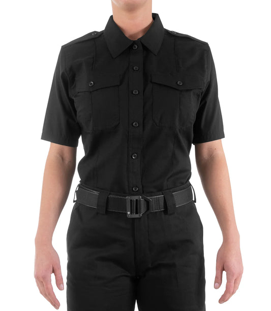 122001 WOMENS V2 PRO DUTY S/S SHIRT BLACK