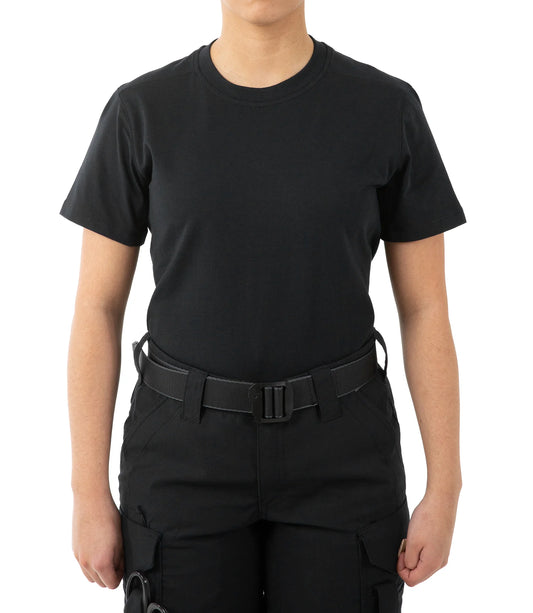 122501 WOMENS TACTIX COTTON S/S T-SHIRT BLACK