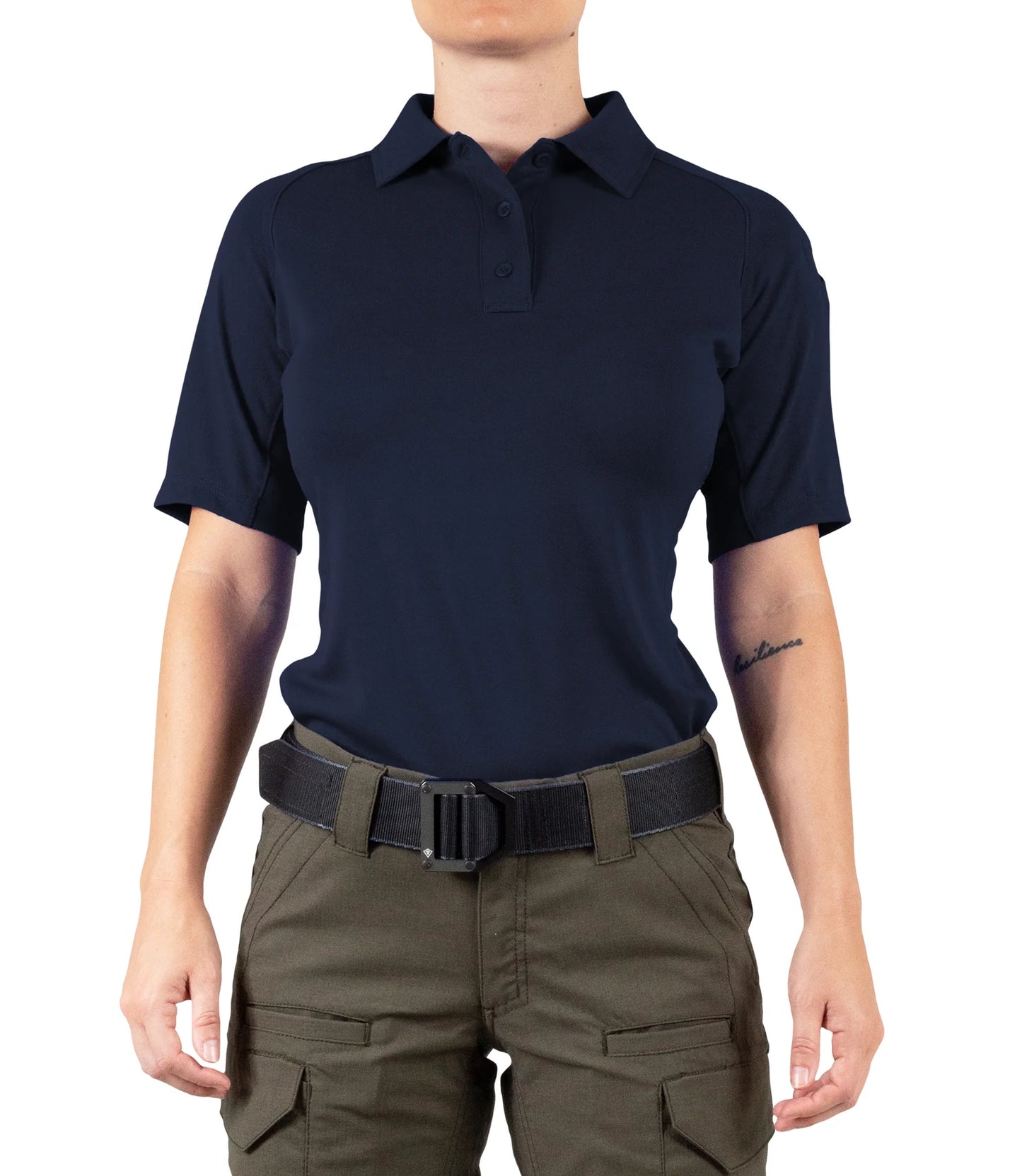 122509 WOMENS PERFORMANCE S/S POLO MIDNIGHT NAVY