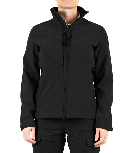 128501 WOMENS SOFTSHELL PARKA BLACK