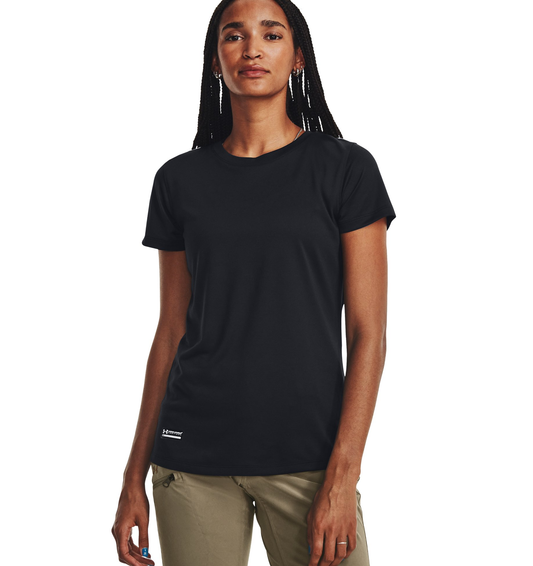 UA 1343357 WOMENS TACTICAL TECH S/S SHIRT DARK NAVY