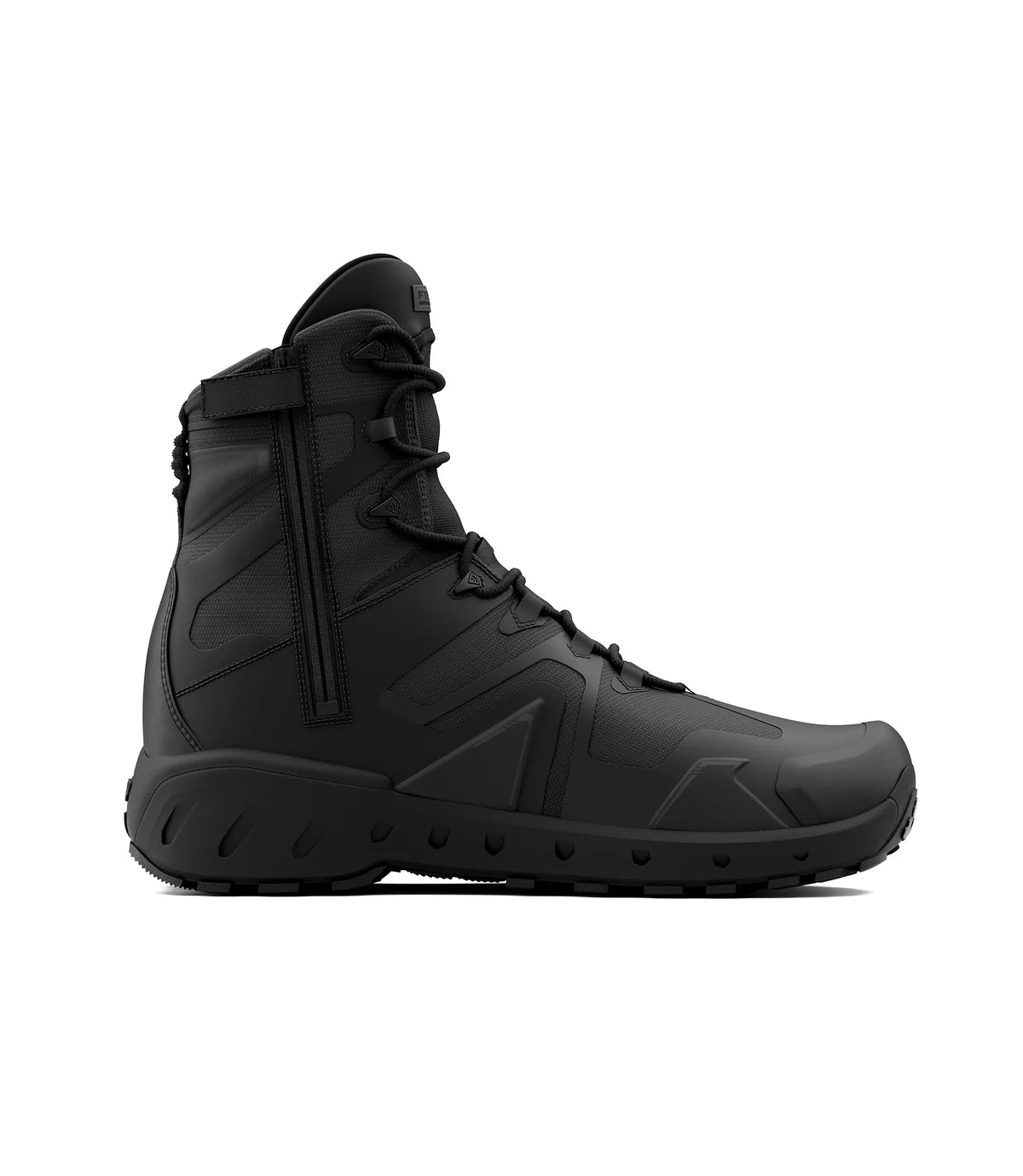165925 MENS 8" AERO-TAC SIDE ZIP BOOT BLACK