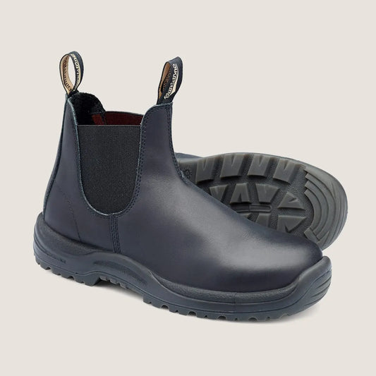 179 BLUNDSTONE ST SLIP-ON BOOTS BLACK