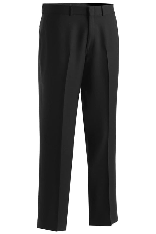 2578 MENS BUSINESS CHINO FLAT FRONT PANT BLACK