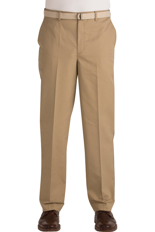 2578 MENS BUSINESS CHINO FLAT FRONT PANT KHAKI