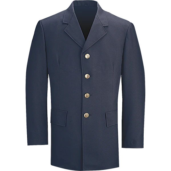 38803 MENS POLY SINGLE BREASTED DRESS COAT NAVY