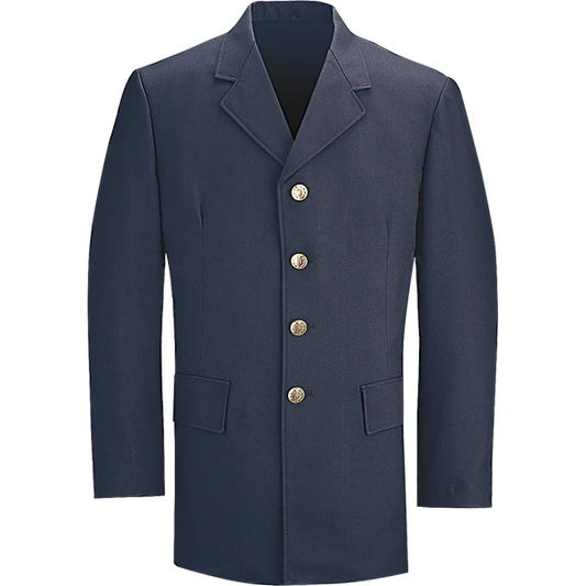 38803 MENS POLY SINGLE BREASTED DRESS COAT NAVY