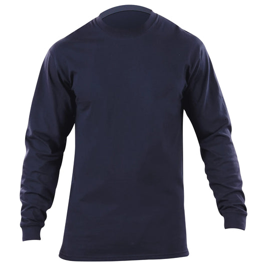 40052 STATION WEAR LS T-SHIRT-FIRE NAVY