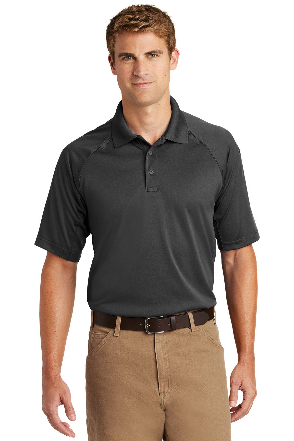 CS410 S/S TACTICAL POLO CHARCOAL