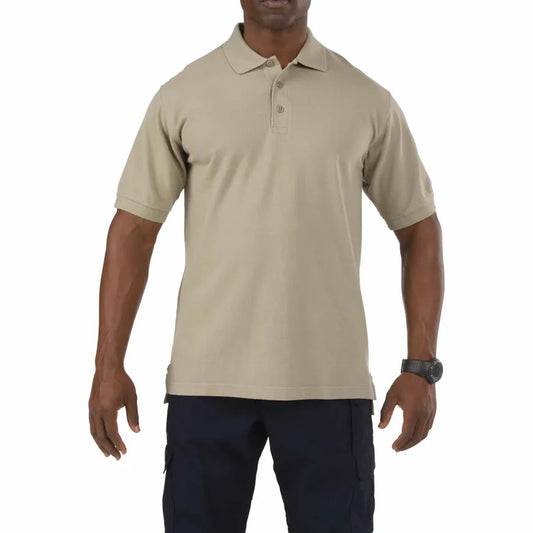 41060 PROFESSIONAL S/S POLO SILVER TAN