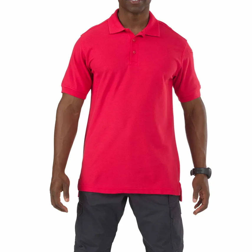 41180 UTILITY S/S POLO RANGE RED