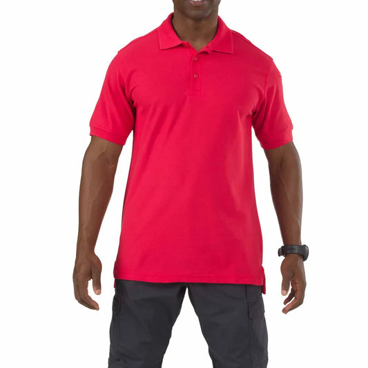 41180 UTILITY S/S POLO RANGE RED