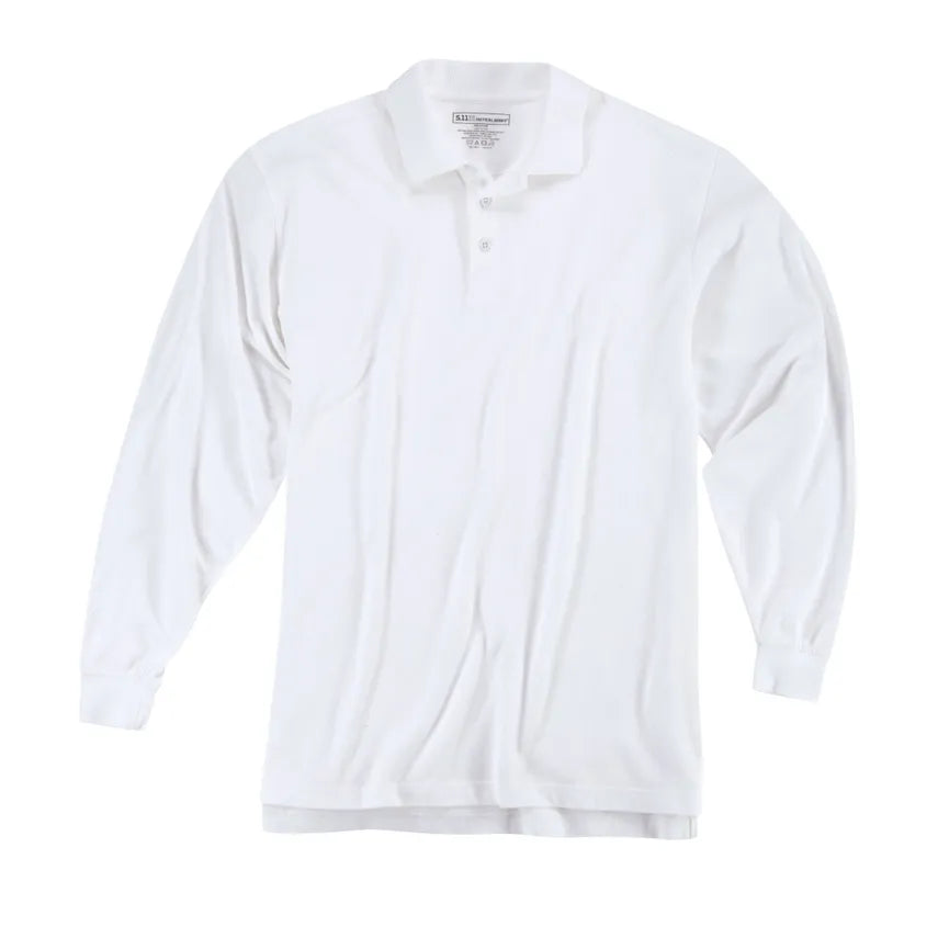 42056 PROFESSIONAL L/S POLO WHITE