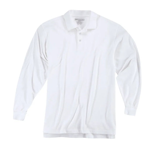 42056 PROFESSIONAL L/S POLO WHITE
