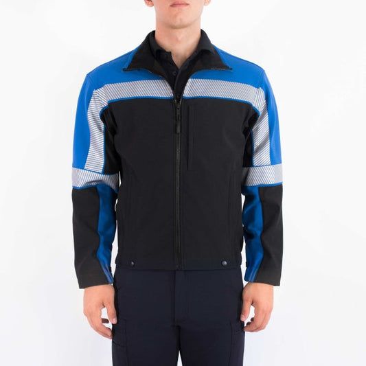 4670 SOFTSHELL FLEECE JACKET NAVY/ROYAL BLUE
