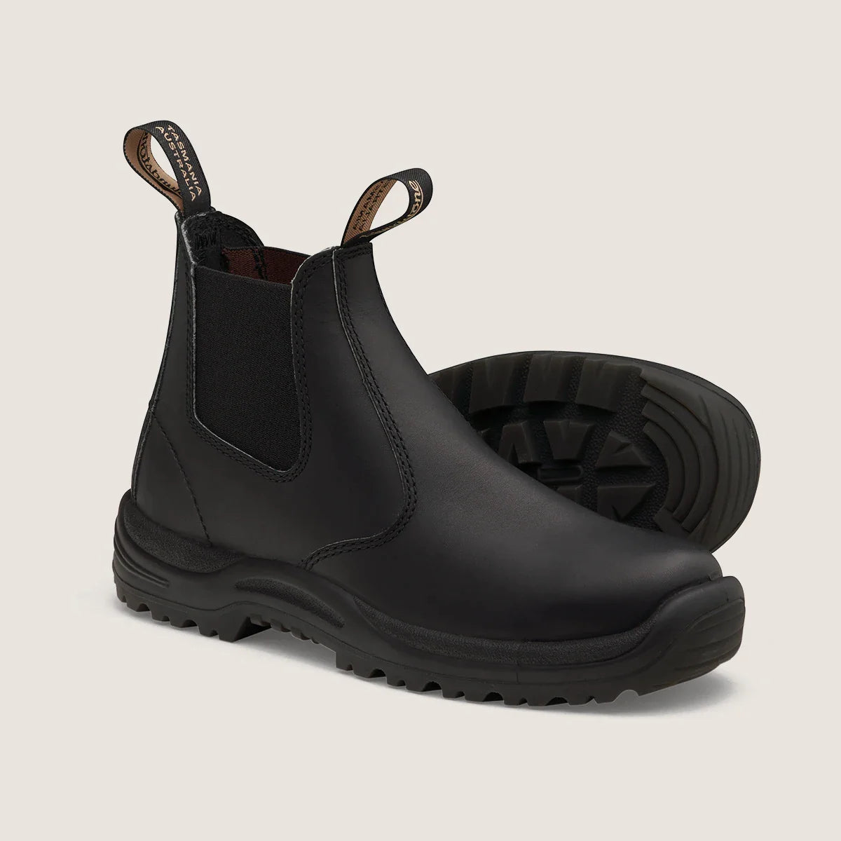 491 BLUNDSTONE SLIP-ON BOOTS BLACK