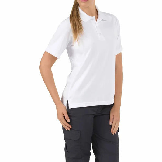 61165 WOMEN PERFORMANCE S/S POLO WHITE