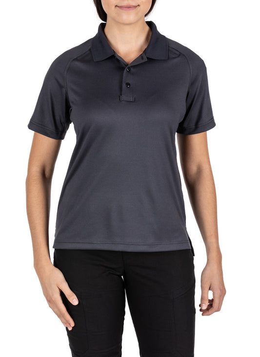 61165 WOMEN PERFORMANCE S/S POLO CHARCOAL