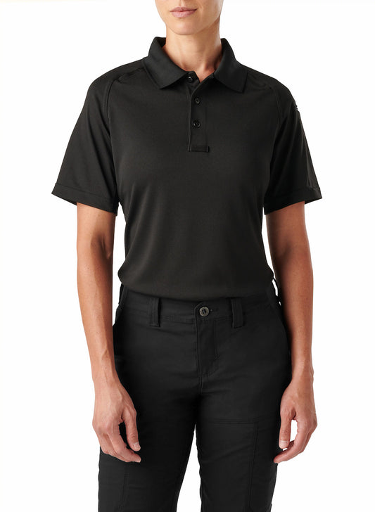 61165 WOMEN PERFORMANCE S/S POLO BLACK