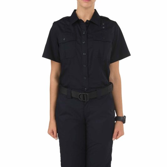 61167 WOMENS CLASS A PDU TACLITE S/S SHIRT MIDNIGHT NAVY