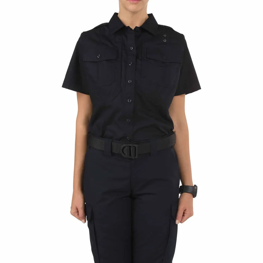 61168 WOMENS CLASS B PDU TACLITE S/S SHIRT MIDNIGHT NAVY