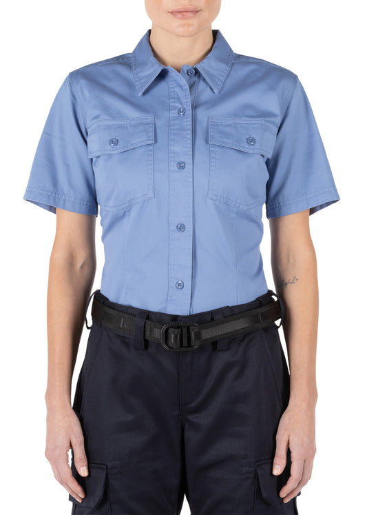 61321 WOMENS COMPANY S/S SHIRT MEDIUM BLUE