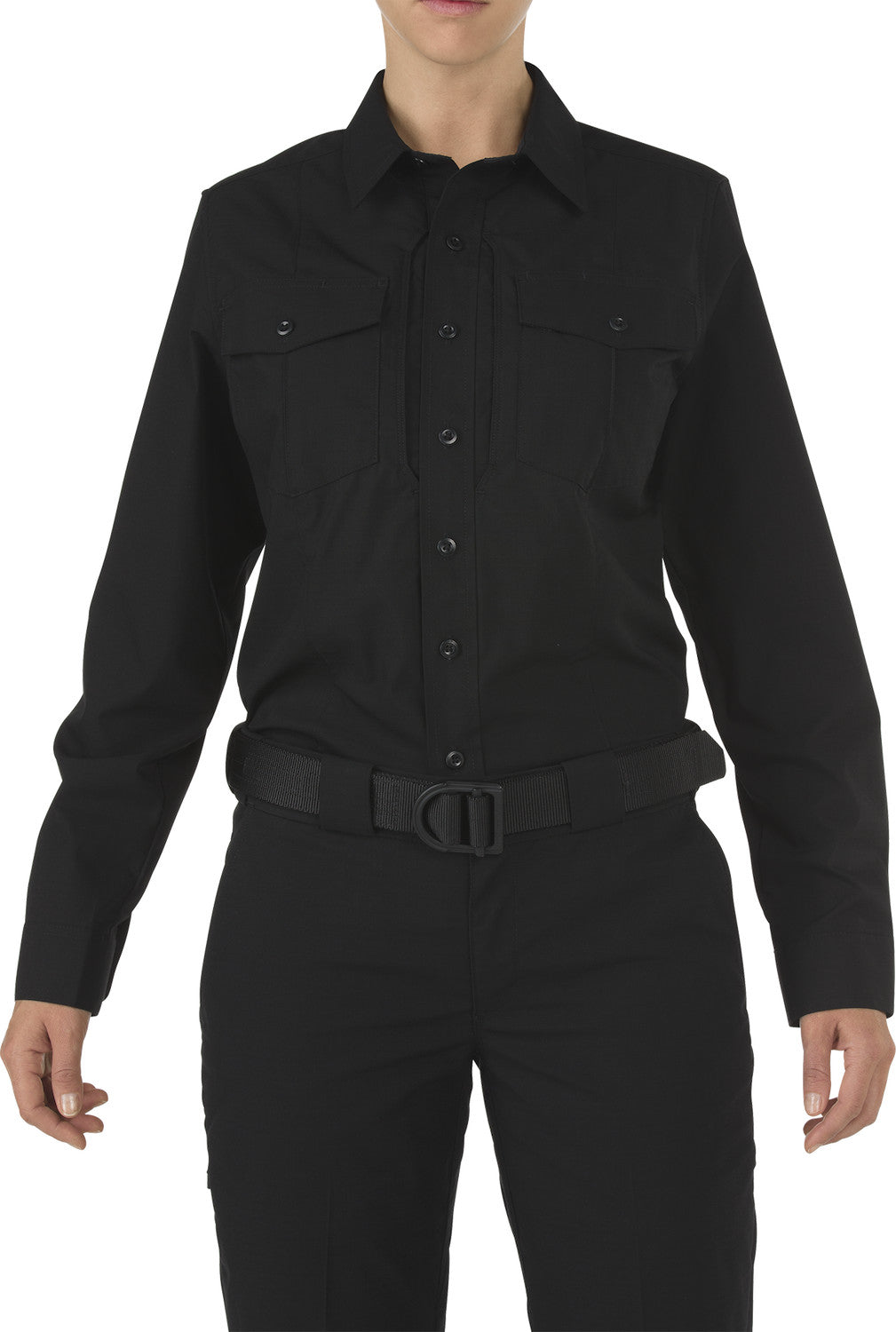 62010 WOMENS STRYKE PDU CLASS B L/S SHIRT BLACK