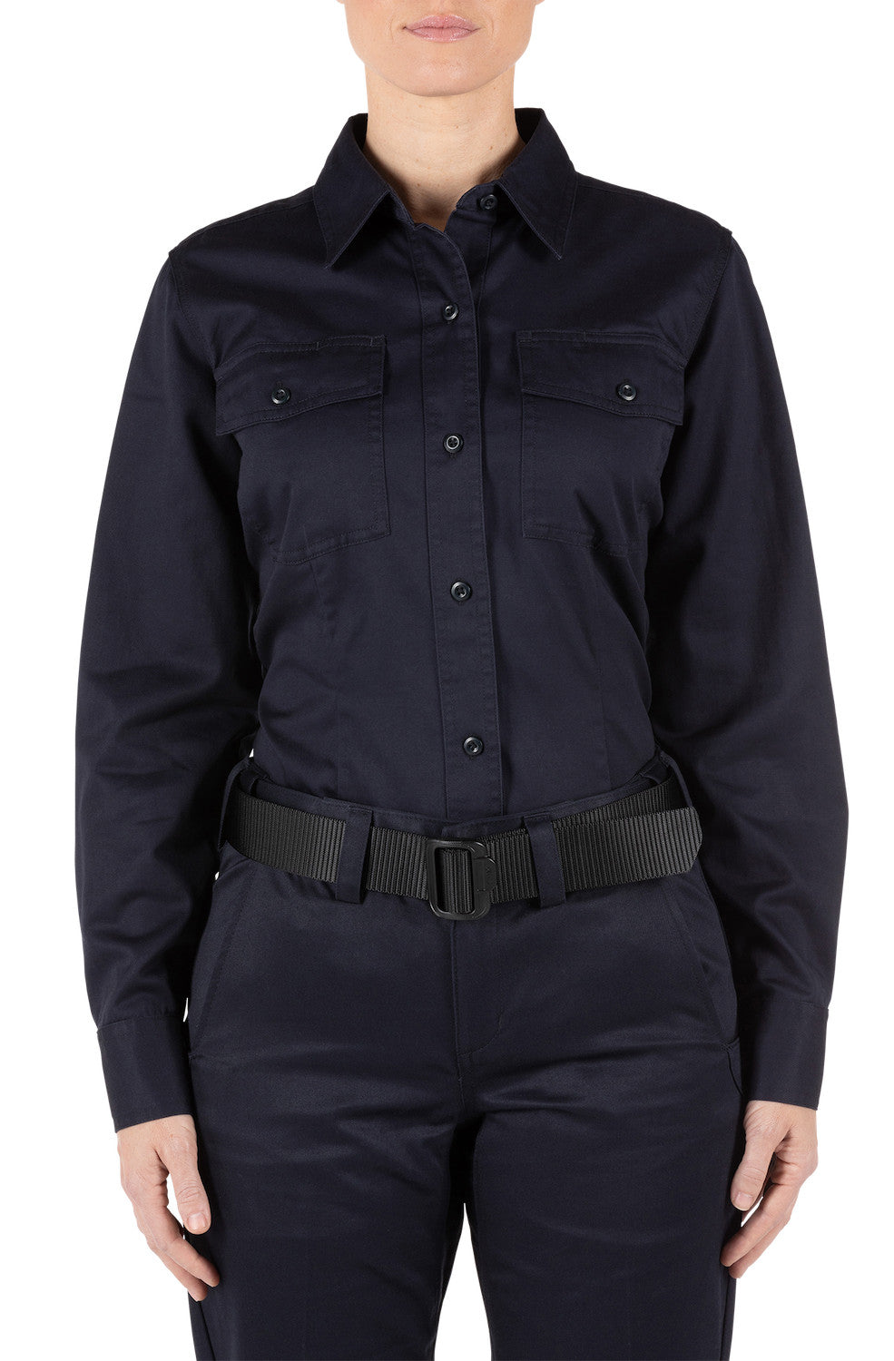 62399 WOMENS COMPANY L/S SHIRT FIRE NAVY