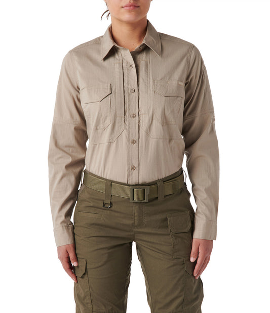 62420 WOMENS ABR PRO L/S SHIRT KHAKI