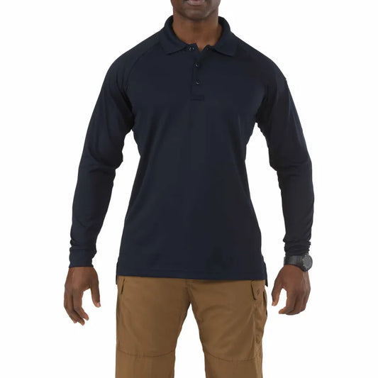 72049 PERFORMANCE L/S POLO DARK NAVY