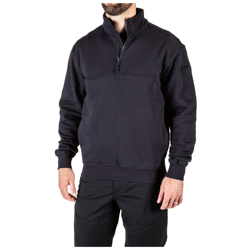 72534 JOB SHIRT 1/4 ZIP FIRE NAVY