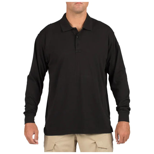 72360 TACTIAL L/S POLO BLACK