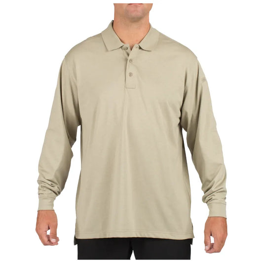 72360 TACTIAL L/S POLO SILVER TAN